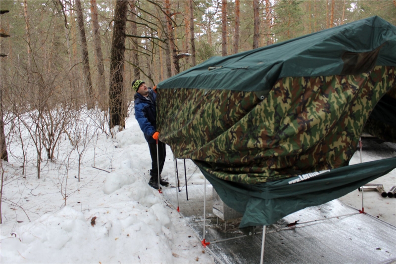 Зимняя палатка / мобильная баня Терма-32