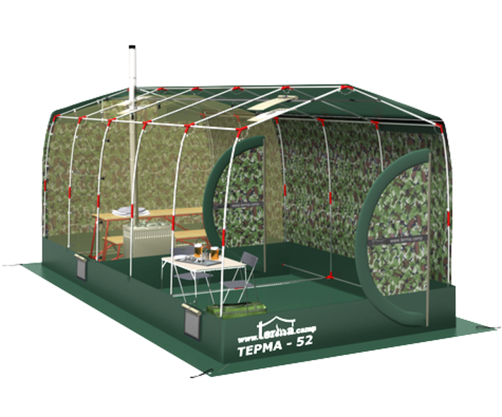 Зимняя палатка / мобильная баня Терма-52