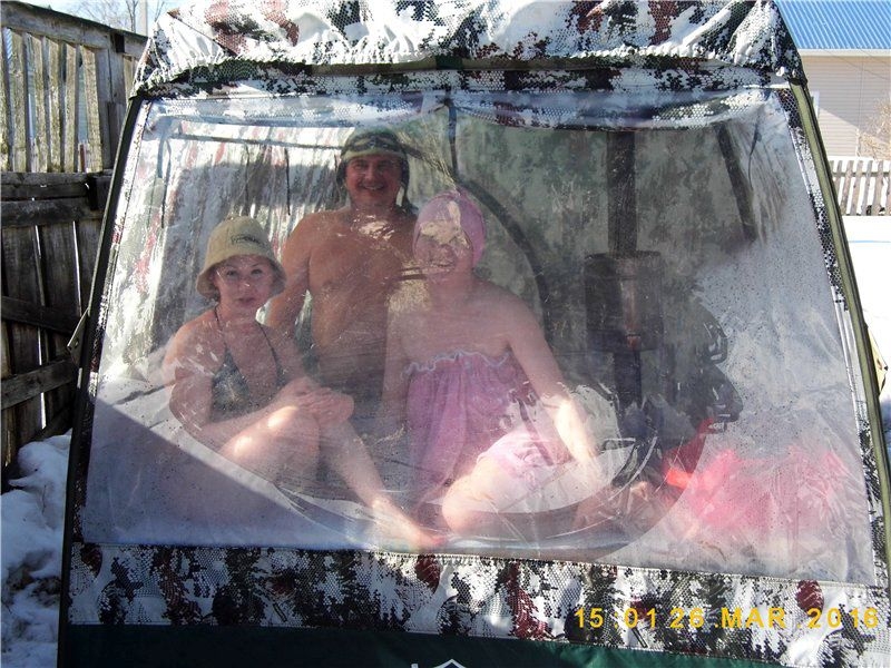 Мобильная баня палатка Терма-4