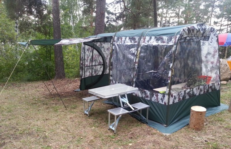 Мобильная баня-палатка Терма-4 ST "Супер-Трансформер" + окна "Аквариум"