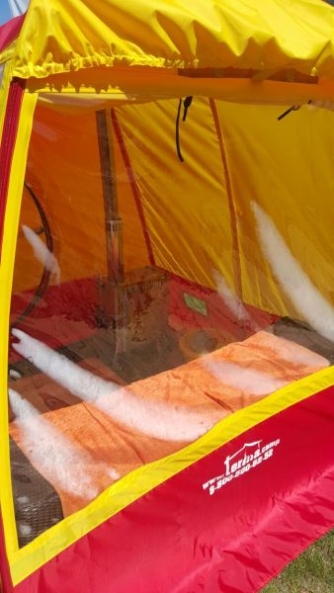 Мобильная баня-палатка Терма-4 ST "Супер-Трансформер" + окна "Аквариум"