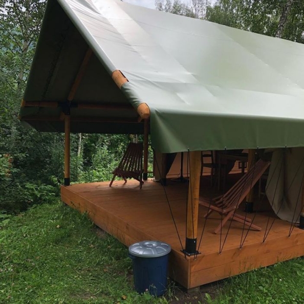 Палатка для глэмпинга 4х3 м, утепленная